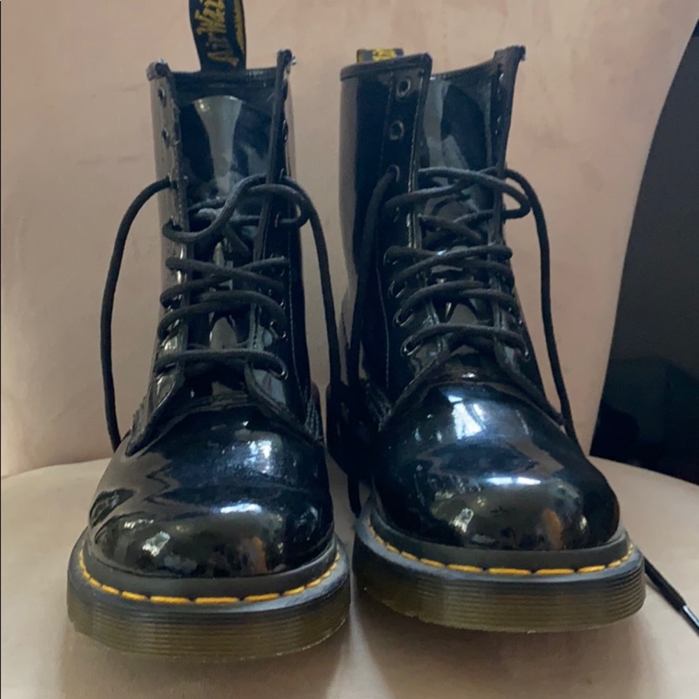 Black Glossy Doc Martens